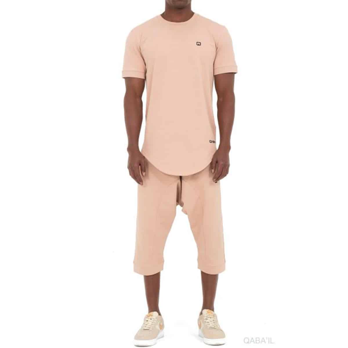 Conjunto Nautik (calça Saroual e T-shirt) - Bege - Marca Qaba'il