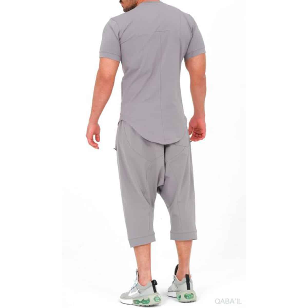 Conjunto Nautik (saroual curto e T-shirt) - Cinzento escuro - Marca: Qaba'il dos