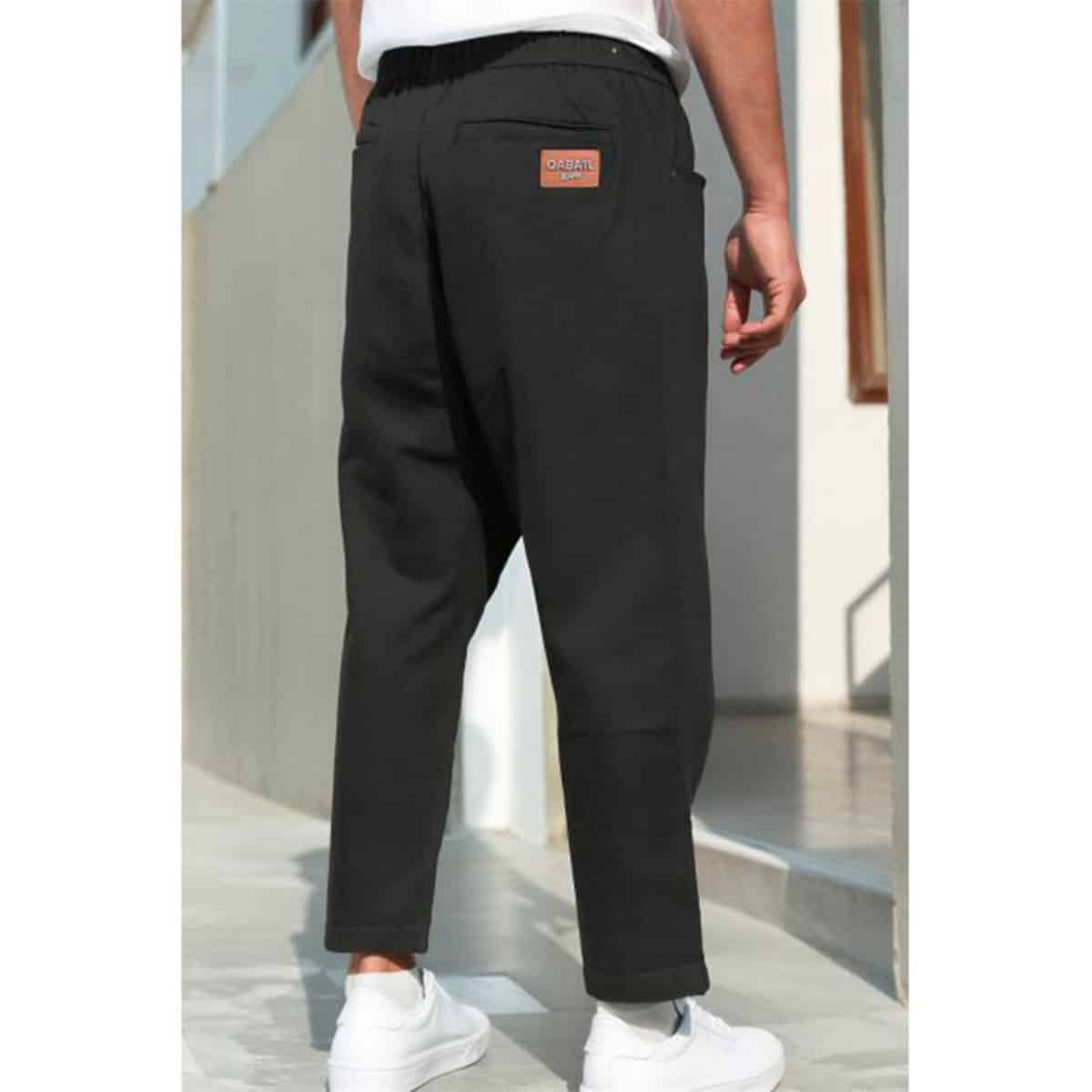 Saroual de denim stretch - Negro - Marca Qaba'il dos