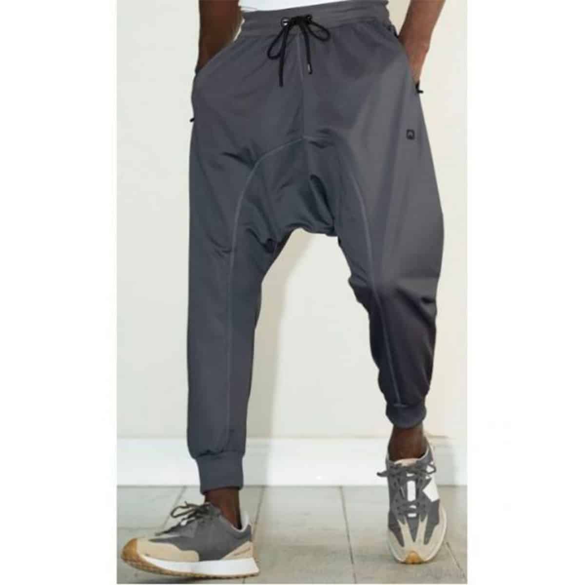 Leichte lange Jogging-Harouel - Anthrazit - Marke Qaba'il