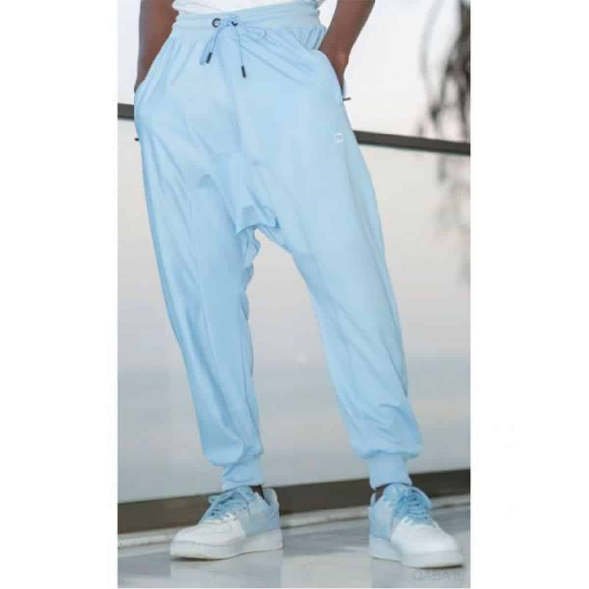 Leichte lange Jogging-Harouel - Hellblau - Marke Qaba'il