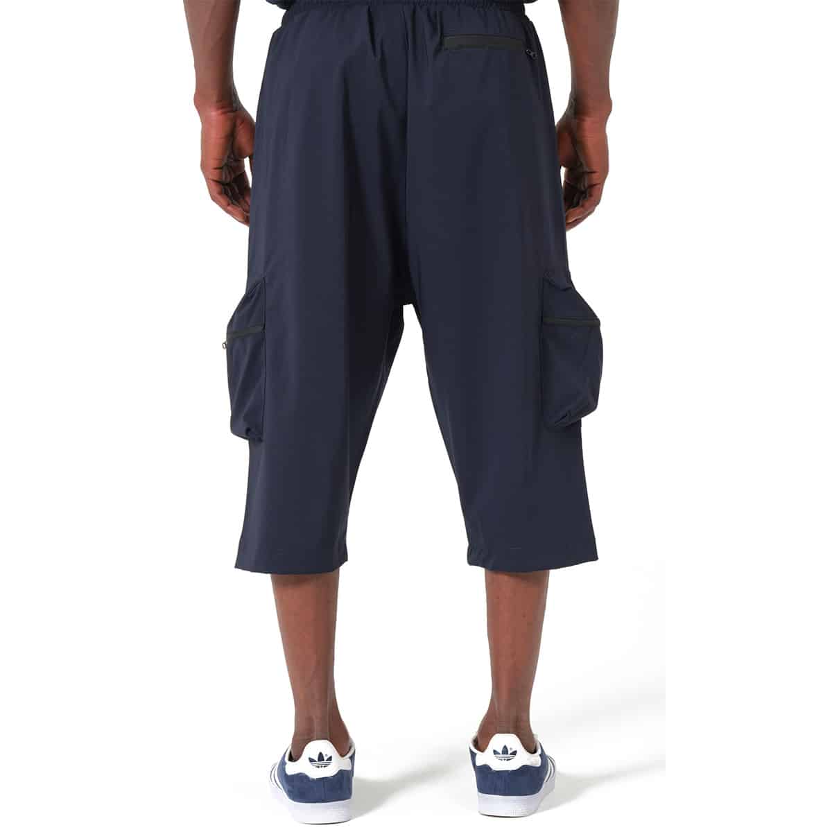 Sarouel cargo court bleu marine - Marque Qaba'il dos