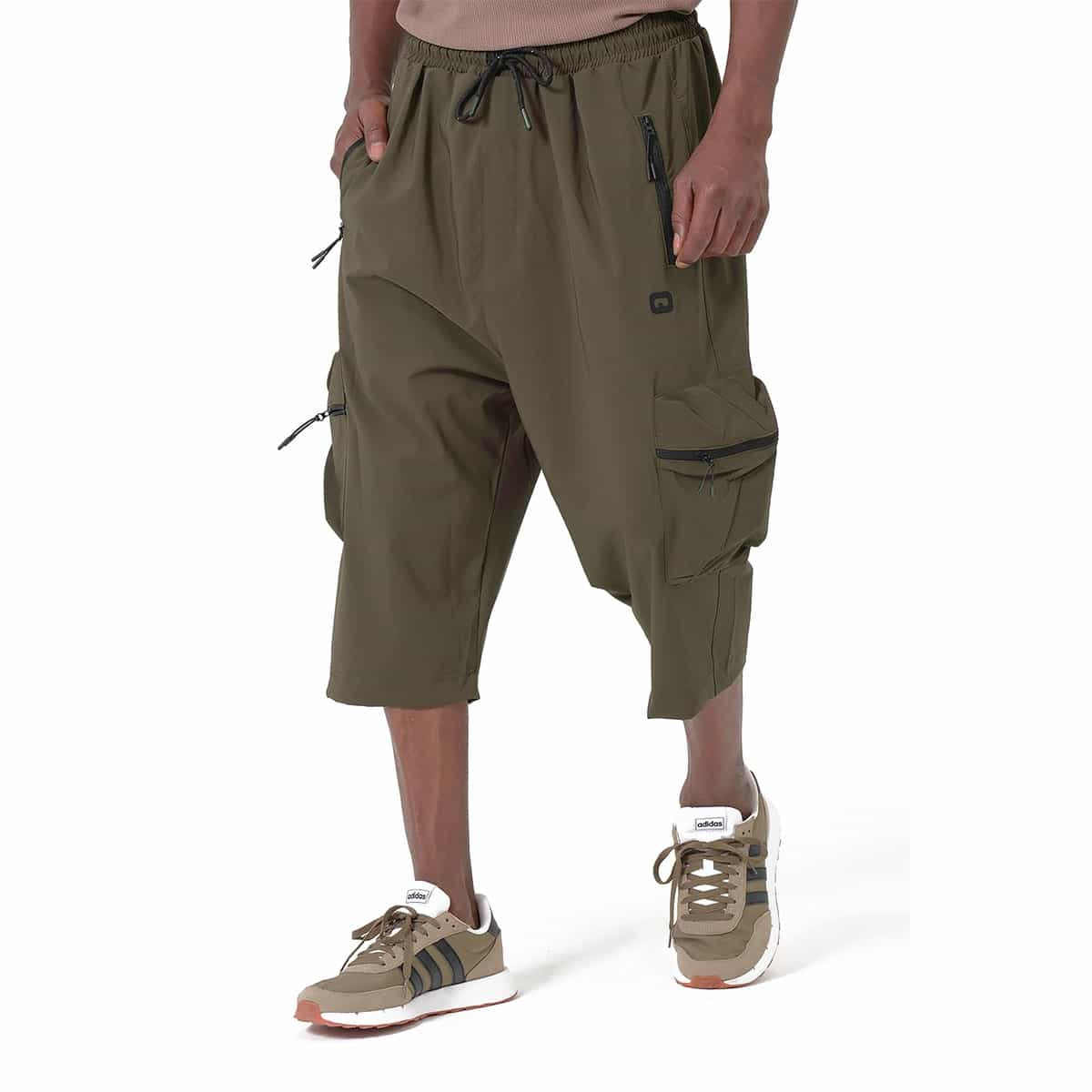 Sarouel cargo court kaki - Marque Qaba'il