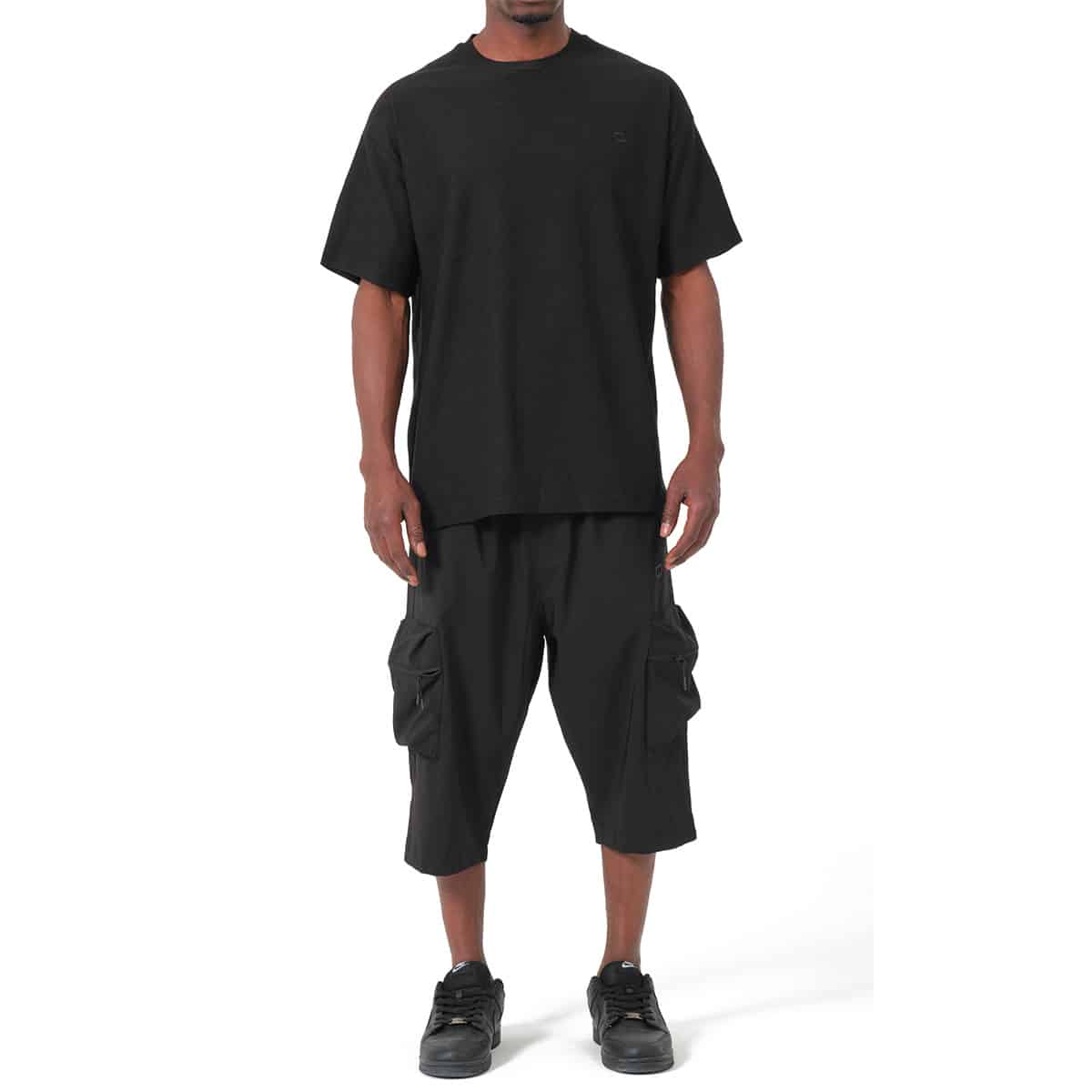 Sarouel cargo court noir - Marque Qaba'il face