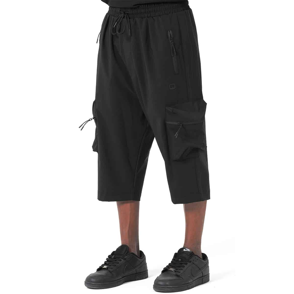 Sarouel cargo court noir - Marque Qaba'il