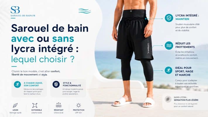 Sarouel de bain avec ou sans lycra intégré : lequel choisir ?
